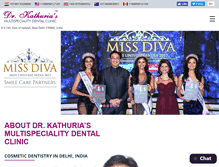 Tablet Screenshot of cosmeticdentistindia.com